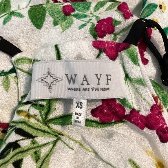 WAYF High Low Casual Dress Size XS Multicolor Print - Picture 6 of 7